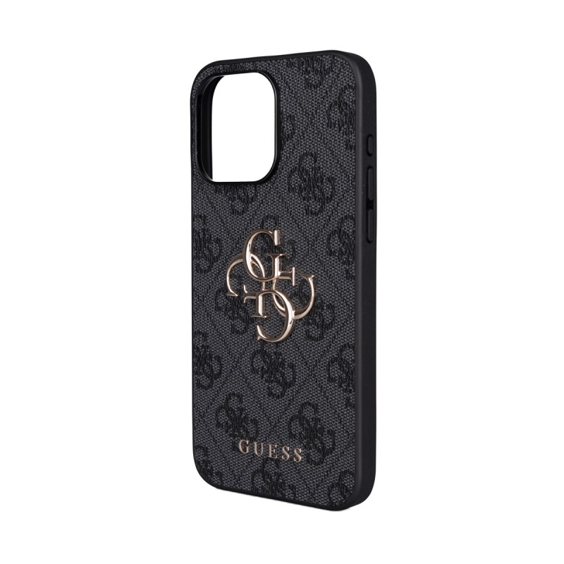 Apple iPhone 15 Plus Kılıf Guess Orjinal Lisanslı PU Deri 4G Büyük Metal Logolu Çapraz Vücut Askılı Kapak - 19