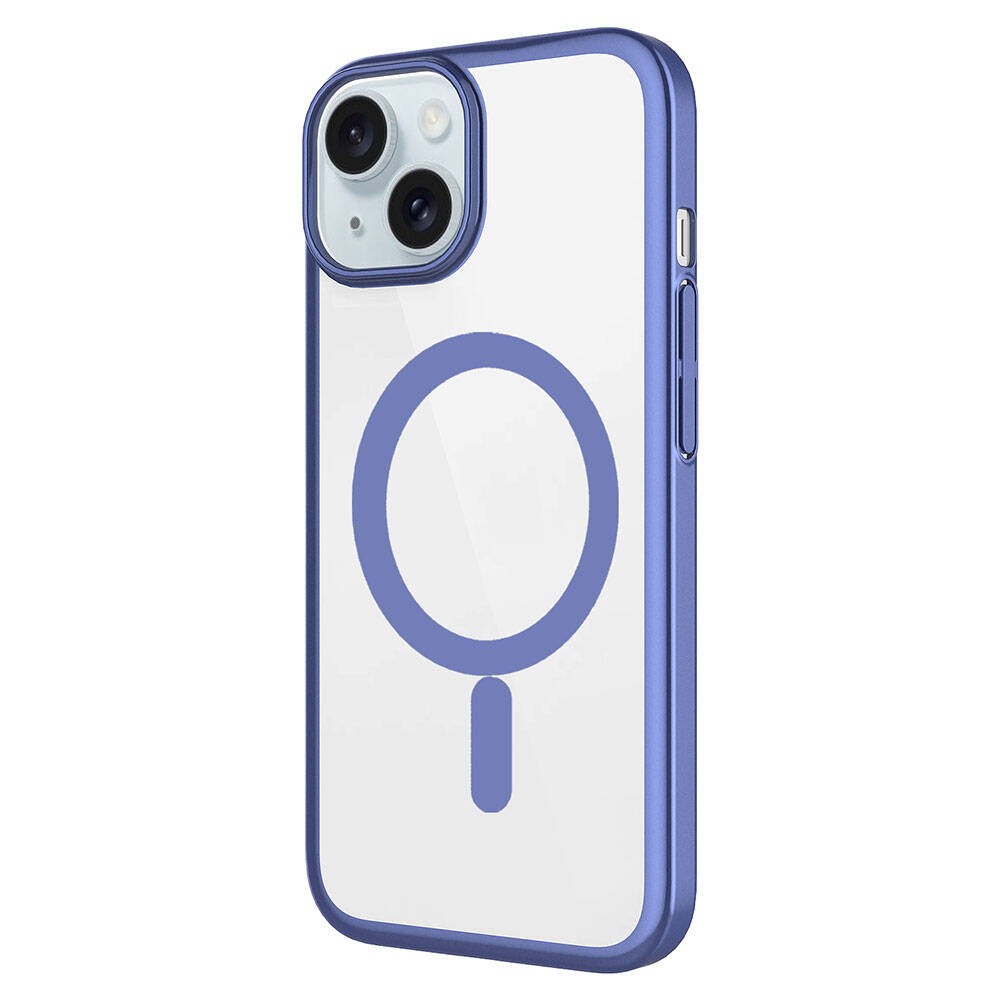 Apple iPhone 15 Plus Kılıf Wireless Şarj Özellikli Sert PC Zore