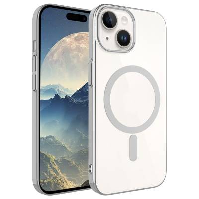 Apple iPhone 15 Plus Kılıf Zore Wireless Şarj Özellikli Pixel M-safe Kapak - Zore