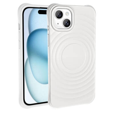 Apple iPhone 15 Plus M-safe Şarj Özellikli Airbagli Mat Görünümlü Zore Hepi Kapak - Zore