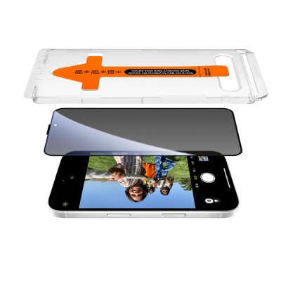 Apple iPhone 15 Plus Zore 2.5D Oliv Privacy Temperli Cam Ekran Koruyucu + Kolay Uygulama Aparatı - 3