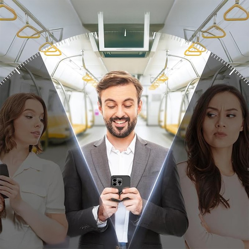 Apple iPhone 15 Plus Zore 2.5D Oliv Privacy Temperli Cam Ekran Koruyucu + Kolay Uygulama Aparatı - 10