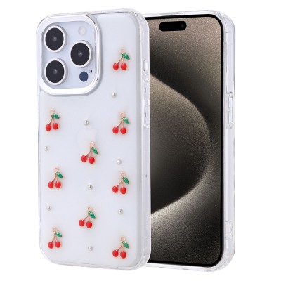 Apple iPhone 15 Pro Case Airbag Design Glitter Transparent Zore Kutup Cover - 3