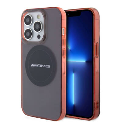 Apple iPhone 15 Pro Case AMG Original Licensed Magsafe Charging Feature Transparent Timeless Cover - AMG