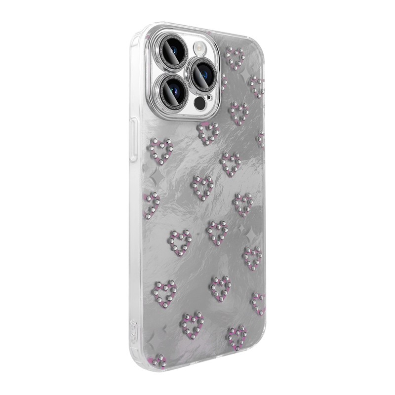 Apple iPhone 15 Pro Case Camera Protection Figured Zore Ponti Silicone Cover - 12