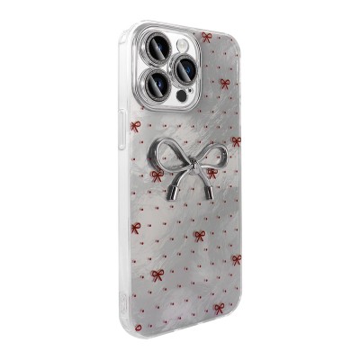 Apple iPhone 15 Pro Case Camera Protection Figured Zore Ponti Silicone Cover - 10