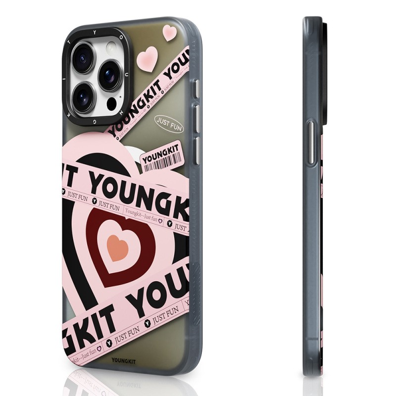 Apple iPhone 15 Pro Case Magsafe Charging Feature Airbag Double Layer Youngkit Flipped Series Cover - 2