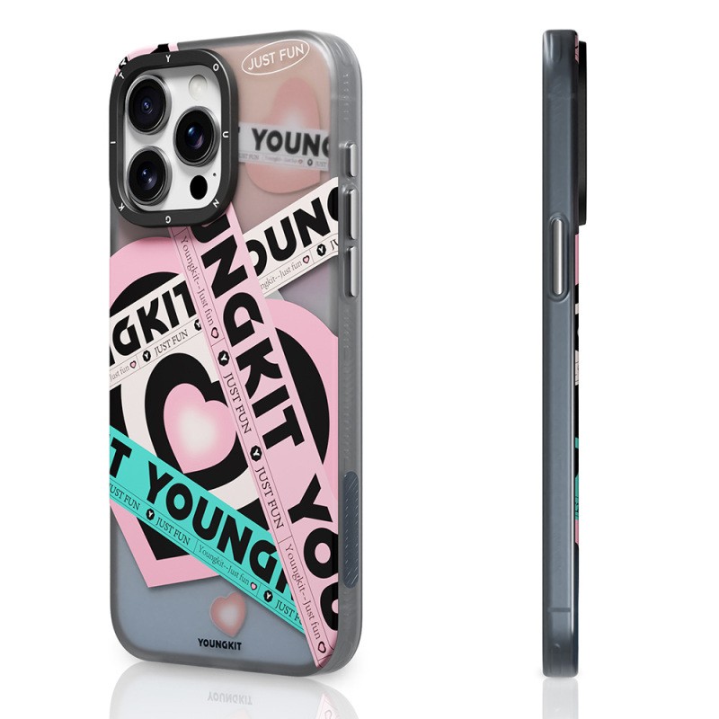 Apple iPhone 15 Pro Case Magsafe Charging Feature Airbag Double Layer Youngkit Flipped Series Cover - 3
