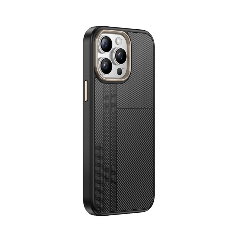 Apple iPhone 15 Pro Case Magsafe Charging Feature Carbon Fiber Look Zore Antina Cover - 8