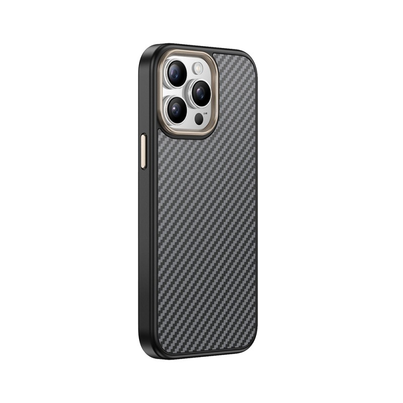 Apple iPhone 15 Pro Case Magsafe Charging Feature Carbon Fiber Look Zore Antina Cover - 18