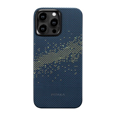 Apple iPhone 15 Pro Case Magsafe Charging Featured Aramid Fiber Pitaka Tactile Woven Starpeak Series Milky Way Galaxy Cover - 3