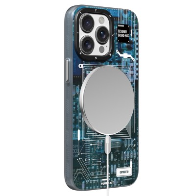 Apple iPhone 15 Pro Case Magsafe Charging Featured Youngkit 360° Stand Technology Series Cover - 12