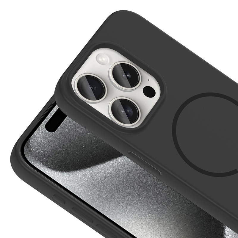 Apple iPhone 15 Pro Case Zore Meta Cover with M-safe Charging Feature - 22