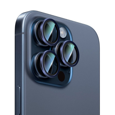 Apple iPhone 15 Pro CaseWorld Alloy Series Oleophobic Anti-Reflective Camera Lens Protector - CaseWorld