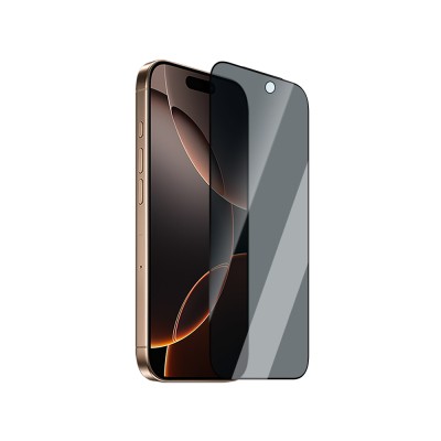Apple iPhone 15 Pro CaseWorld Applicator Serisi 2.5D Eyesafe Mavi Işık Teknolojili 0.33mm Privacy Temperli Cam Ekran Koruyucu + Uygulama Aparatı - 3