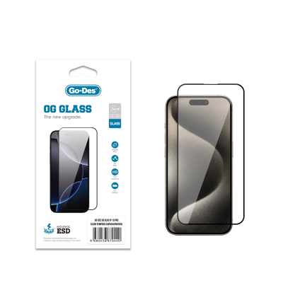 Apple iPhone 15 Pro Go Des OG Glass Antistatic Tempered Glass Screen Protector - Go Des