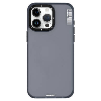 Apple iPhone 15 Pro Kılıf Buzlu Mat Tasarım Youngkit Colored Sand Serisi Kapak - Youngkit