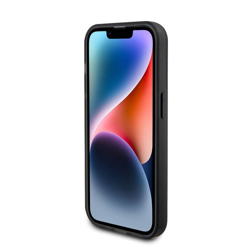 Apple iPhone 15 Pro Kılıf Ferrari M-safe Şarj Özellikli Standlı Buzlu Yüzey Dizayn Kapak - 27