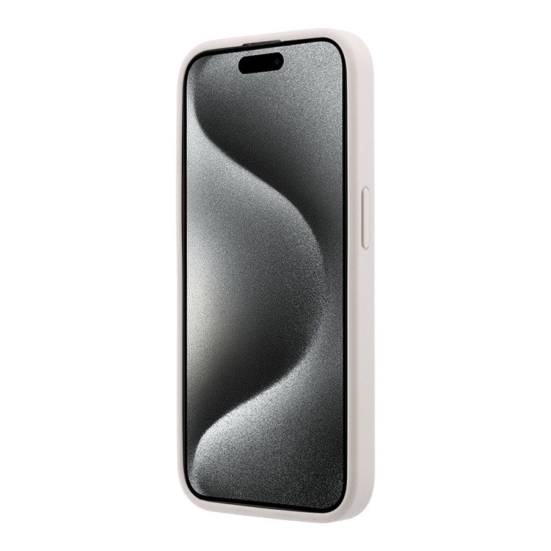 Apple iPhone 15 Pro Kılıf Guess Orjinal Lisanslı M-safe Kabartmalı 4G Desenli Yazı Logolu Kapak - 6