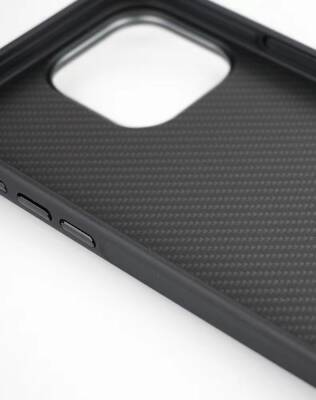 Apple iPhone 15 Pro Kılıf M-safe Şarj Özellikli Karbon Fiber Görünümlü Zore Troy Kapak - 8