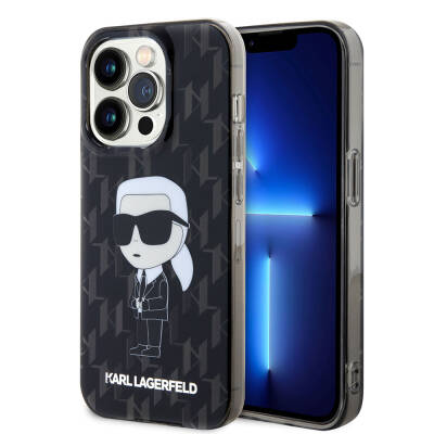 Apple iPhone 15 Pro Kılıf Karl Lagerfeld IML İkonik Monogram Orjinal Lisanslı Kapak - Karl Lagerfeld