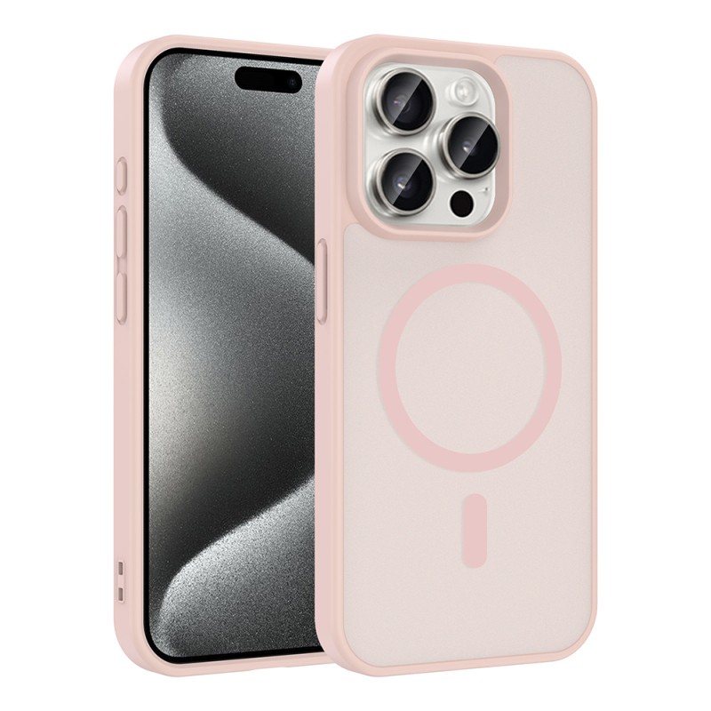 Apple iPhone 15 Pro Kılıf M-safe Şarj Özellikli Zore Babet Kapak - 3