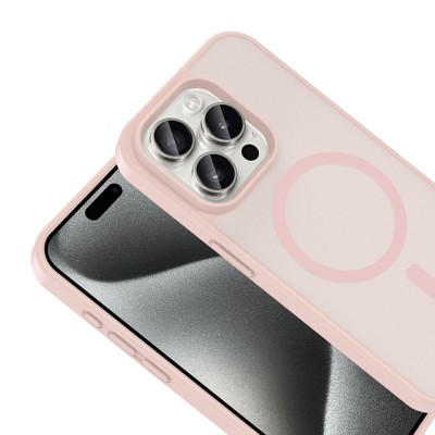 Apple iPhone 15 Pro Kılıf M-safe Şarj Özellikli Zore Babet Kapak - 7
