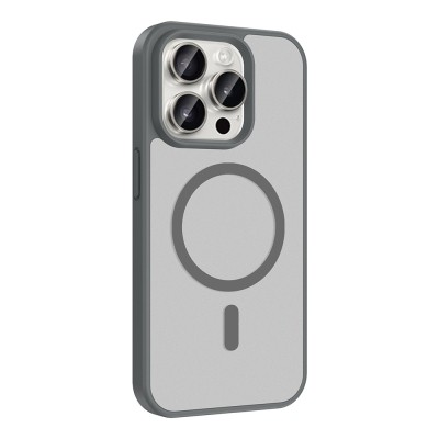 Apple iPhone 15 Pro Kılıf M-safe Şarj Özellikli Zore Babet Kapak - 8