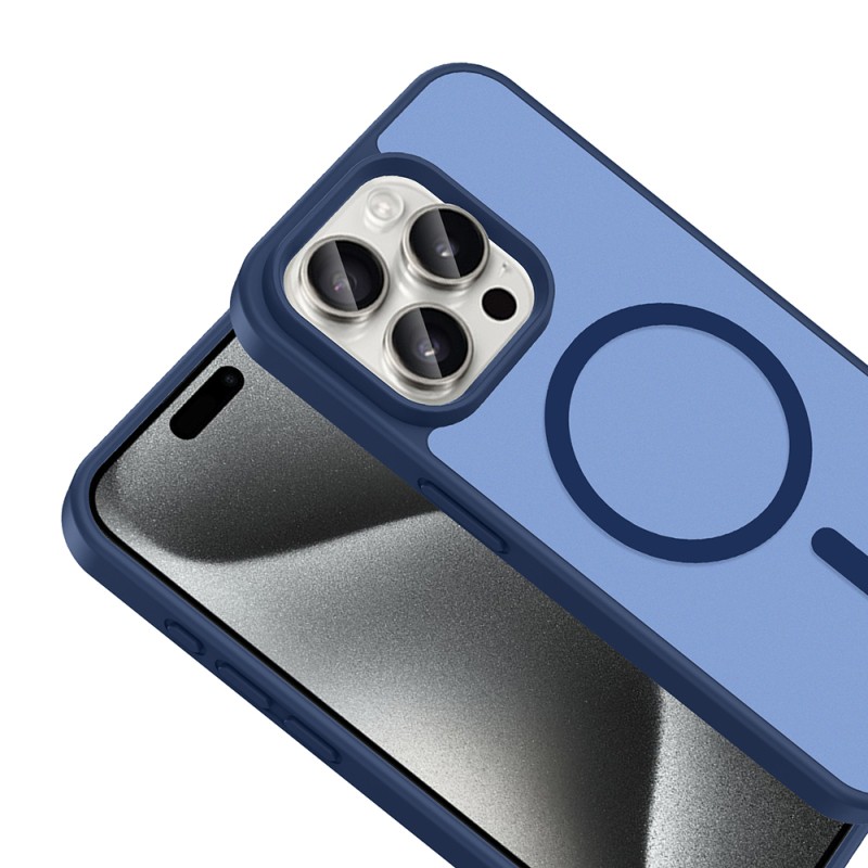 Apple iPhone 15 Pro Kılıf M-safe Şarj Özellikli Zore Babet Kapak - 11