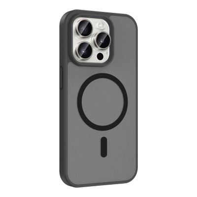 Apple iPhone 15 Pro Kılıf M-safe Şarj Özellikli Zore Babet Kapak - 12