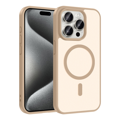Apple iPhone 15 Pro Kılıf M-safe Şarj Özellikli Zore Babet Kapak - 4