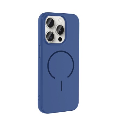 Apple iPhone 15 Pro Kılıf M-safe Şarj Özellikli Zore Meta Kapak - 9