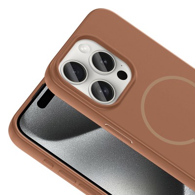 Apple iPhone 15 Pro Kılıf M-safe Şarj Özellikli Zore Meta Kapak - 17
