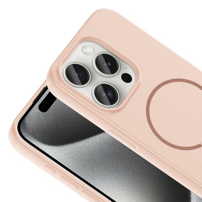 Apple iPhone 15 Pro Kılıf M-safe Şarj Özellikli Zore Meta Kapak - 19