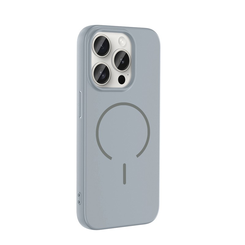 Apple iPhone 15 Pro Kılıf M-safe Şarj Özellikli Zore Meta Kapak - 14