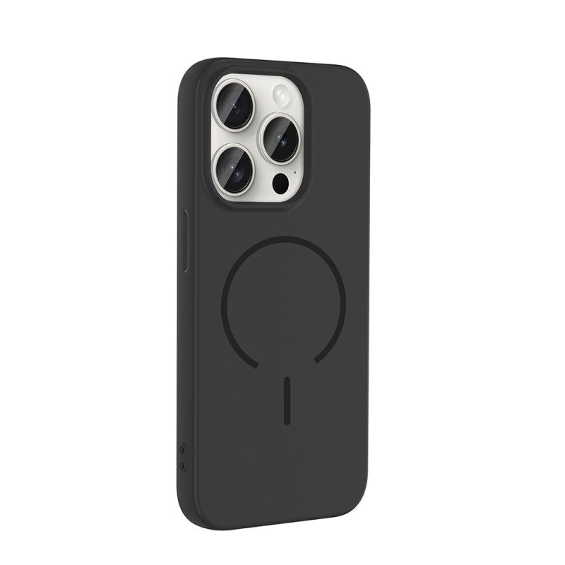 Apple iPhone 15 Pro Kılıf M-safe Şarj Özellikli Zore Meta Kapak - 15