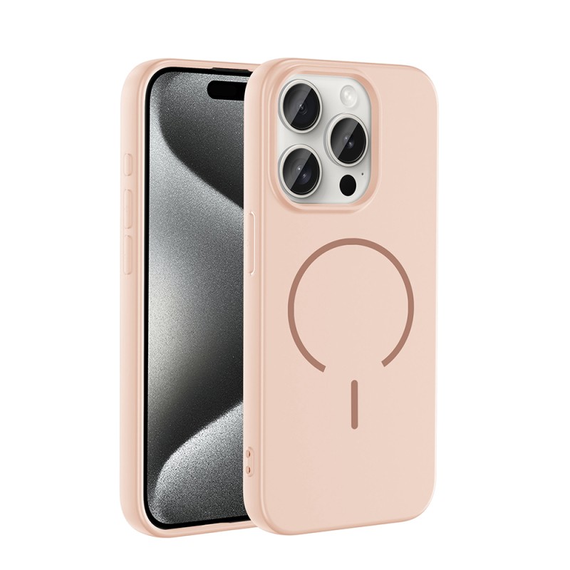 Apple iPhone 15 Pro Kılıf M-safe Şarj Özellikli Zore Meta Kapak - 5