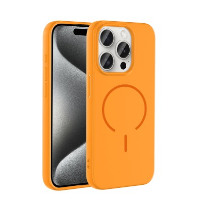 Apple iPhone 15 Pro Kılıf M-safe Şarj Özellikli Zore Meta Kapak - 6