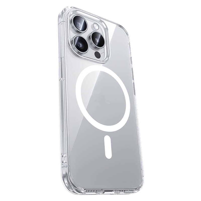 Apple iPhone 15 Pro Kılıf M-safe Şarj Özellikli Airbagli Şeffaf Benks LucentPro Serisi Kapak - 1