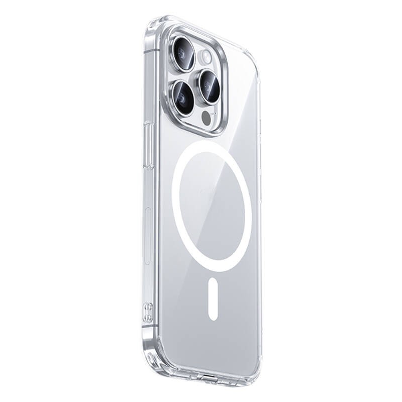 Apple iPhone 15 Pro Kılıf M-safe Şarj Özellikli Airbagli Şeffaf Benks LucentPro Serisi Kapak - 6