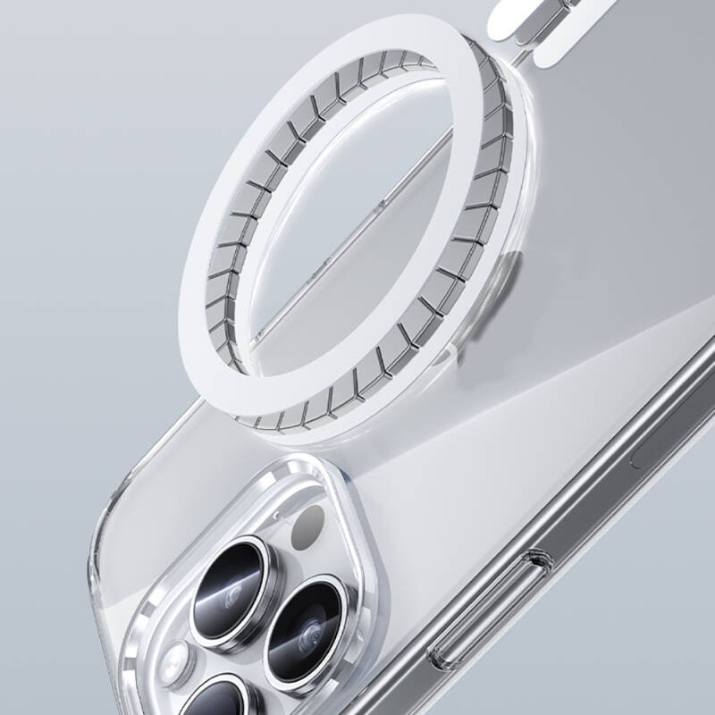 Apple iPhone 15 Pro Kılıf M-safe Şarj Özellikli Airbagli Şeffaf Benks LucentPro Serisi Kapak - 10