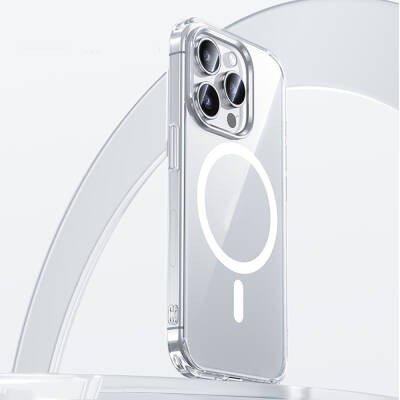 Apple iPhone 15 Pro Kılıf M-safe Şarj Özellikli Airbagli Şeffaf Benks LucentPro Serisi Kapak - 2