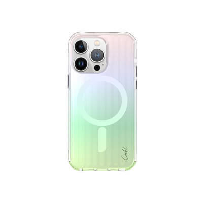 Apple iPhone 15 Pro Kılıf M-safe Şarj Özellikli Parlayan Arka Yüzey Coehl Linear Kapak - Coehl