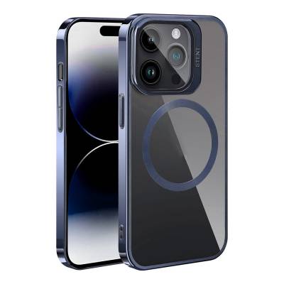 Apple iPhone 15 Pro Kılıf M-safe Şarj Özellikli Standlı Zore Klon Kapak - Zore