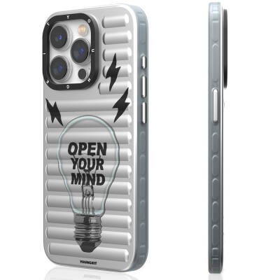 Apple iPhone 15 Pro Kılıf M-safe Şarj Özellikli Youngkit Open Mind Serisi Kapak - 4