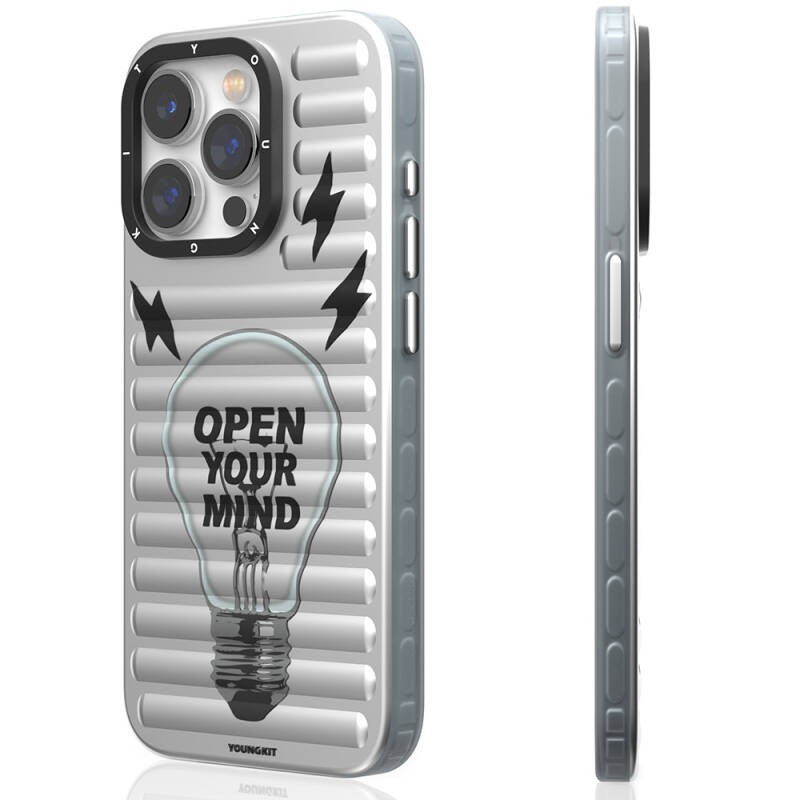 Apple iPhone 15 Pro Kılıf M-safe Şarj Özellikli Youngkit Open Mind Serisi Kapak - 4