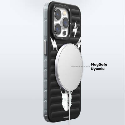 Apple iPhone 15 Pro Kılıf M-safe Şarj Özellikli Youngkit Open Mind Serisi Kapak - 9