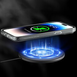 Apple iPhone 15 Pro Kılıf M-safe Şarj Özellikli Youngkit Rock Serisi Kapak - 3