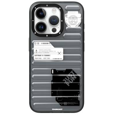 Apple iPhone 15 Pro Kılıf Şeffaf Renkli Tasarım YoungKit Fluorite Serisi Kapak - Youngkit