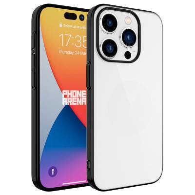 Apple iPhone 15 Pro Kılıf Sert PC Renkli Çerçeveli Zore Riksos Kapak - Zore